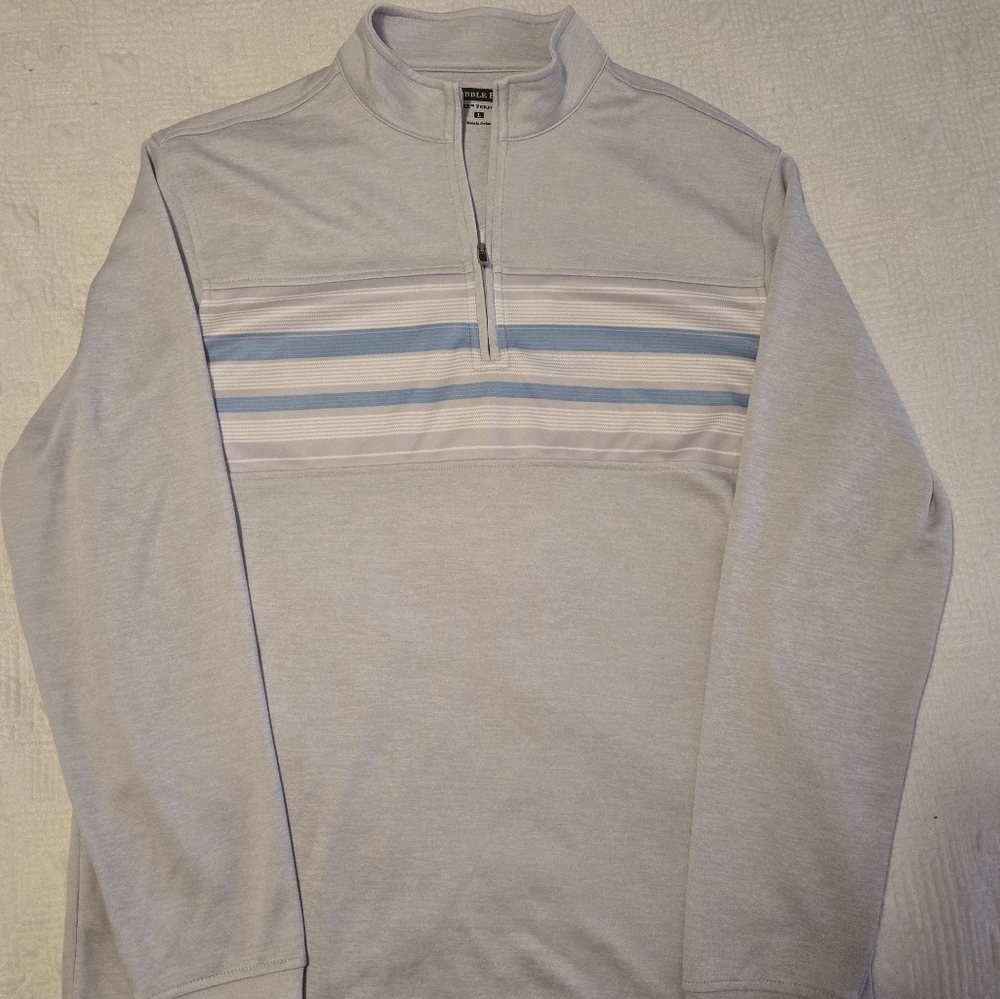 Like-new men's Pebble Beach quarter zip pullover, size large